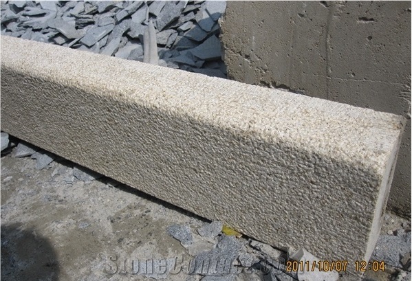 G350 Yellow Granite Kerbstone/Curbstone, G350 Yellow Sesame Granite Curbs, Side Stone