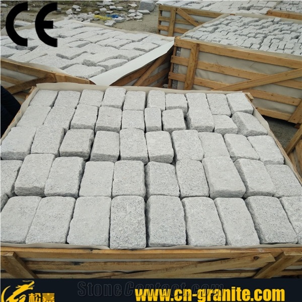 G603 Granite Cube Stone,Landscaping Paving Stone,Garden Stepping Pavement,Granite Cobble Stone Price,Cheap Paving Stone,All Side Natural Split and Tumbled Cobble Stone,Standard Kerbstone Sizes,