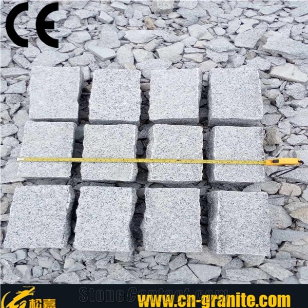 G603 Granite Cube Stone,Landscaping Paving Stone,Garden Stepping Pavement,Granite Cobble Stone Price,Cheap Paving Stone,All Side Natural Split and Tumbled Cobble Stone,Standard Kerbstone Sizes,