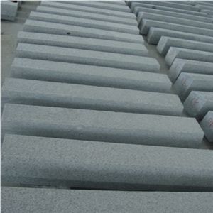 G603 Granite Stone,China Grey Granite Kerbs, Swan Cut Finish Kerbstone, Manufacturer Of Granite Kerb Stone, Road Stone Prices, 100*80*5cm Kerbstone