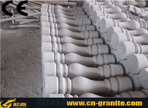 G636 China Granite Rosa Balusters & Railings,China Pink Granite Stair Railing,Balustrade Factory Cheap Price