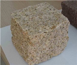G682 Granite Outdoor Floor Covering Cube Stone, Exterior Pattern Paving Sets, Landscaping Stones, Cobble Stone