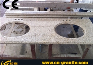 G682 Granite Vanity Top,China Rusty Granite G682 Sink Vanity Top,China Yellow Granite Countertops