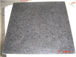 G684 Black Basalt Flamed Tiles for Floor Paving or Wall Cladding, Basalt Paving Pattern