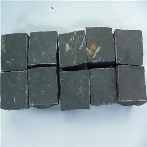 G684 Flamed Black Basalt Cobble Paving Stone/Cubes/Cobble Stone, Black Basalt Flamed Pavers, Paving Sets,Landscaping Stone
