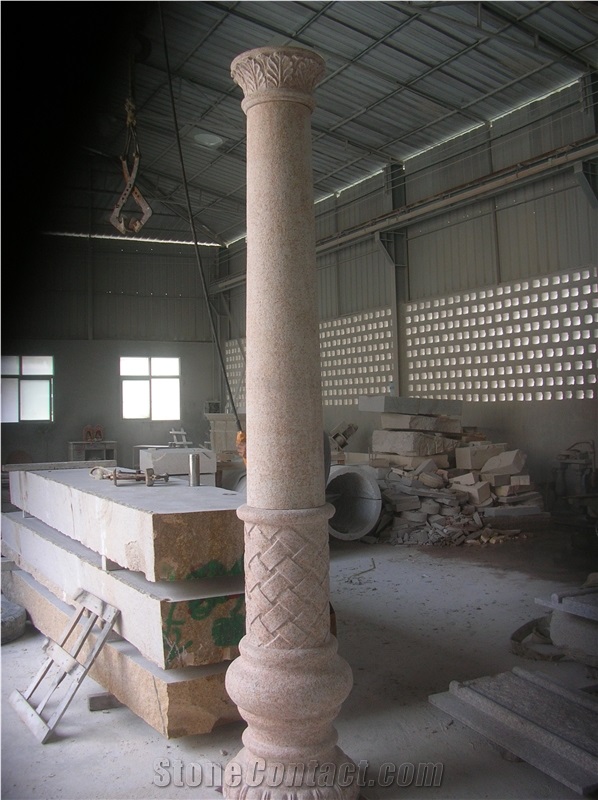 Granite Column Roman Style Pillars,Architectural Columns for Indoor or Outdoor Decoration.