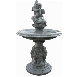 Granite Water Fountain for Outdoor Aquare Decoration,Carved Animal and Baby Fountain.