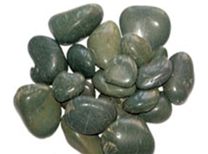 Green Polished Pebble Stone, Flat River Pebbles, River Stone, Polished Pebbles