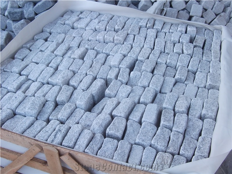 Light Grey Granite G601 Cube Stone, Paving Stones Manufacturers Suppliers