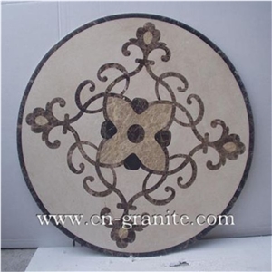 Marble Landscaping Stone Medallion Tiles for Floor Paving Pattern,Square Medallions,Mosaic Medallions.