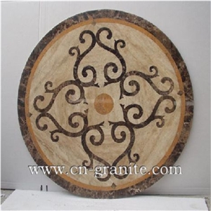 Marble Mosaic Floor Medallion,Waterjet Medallion Tiles for Floor Decoration,Floor Paving Decoration.