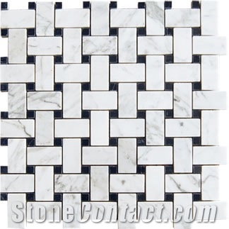 Marble Mosaic Tile for Bathroom Floor Paving,Swimming Pool Floor Paving,Mosaic Pattern.