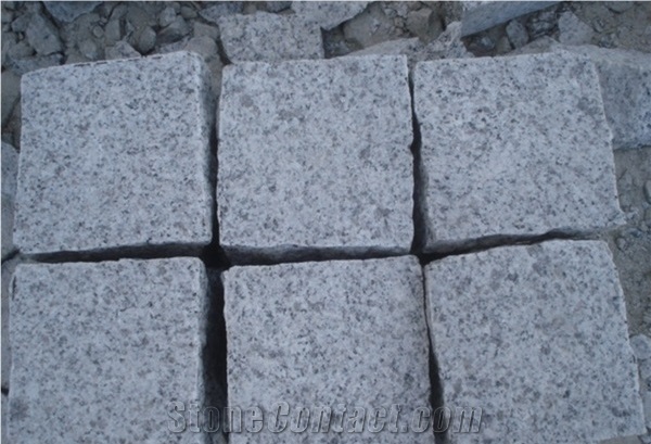 Natural G633 Granite Floor Covering,Cube Stone, Cobble Stone, Garden Stepping Pavements,Exterior Pattern Paving Sets, Landscaping Stones Cobble Stone, Garden Decoration Walkway Pavers