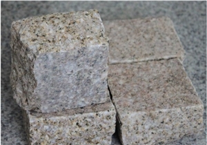 Natural G682 Granite Tumbled Cobble Stone, Cube Stone, Antique Stone, Driveway Paving Stone,Garden Stepping Pavements,Landscape,Floor Covering, Patio,Exterior Pattern