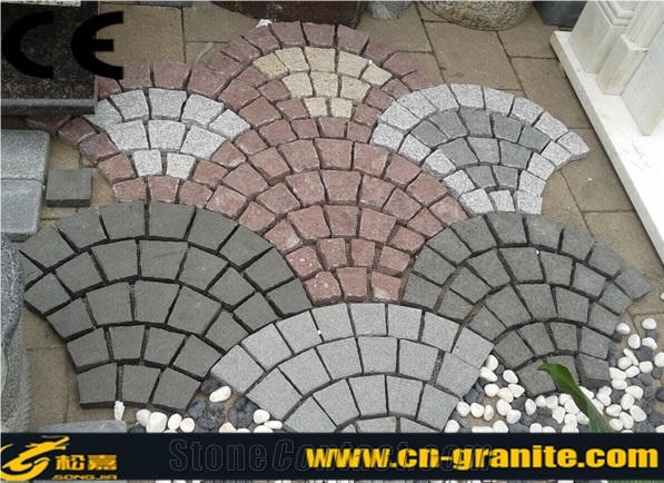 Natural Paving Stone,Chinese Granite G603+G654+G682+G684 Exterior Paving Pattern Pavers