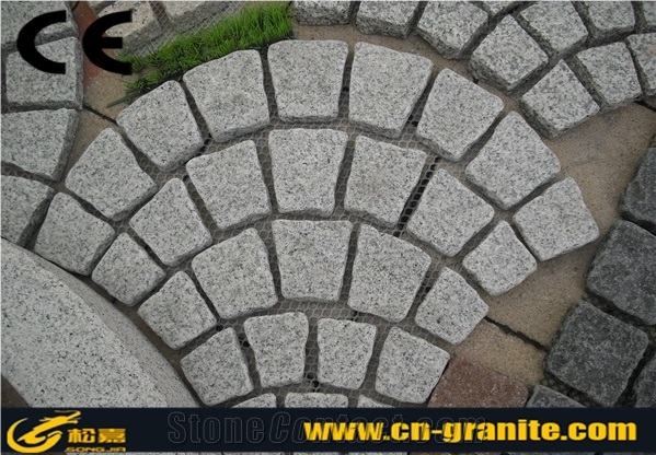 Natural Paving Stone,Chinese Granite G603+G654+G682+G684 Exterior Paving Pattern Pavers