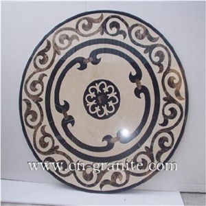 Natural Stones Mosaic Medallion,Stone Medallion Tiles for Square Floor Decoration,Mosaic Medallions.