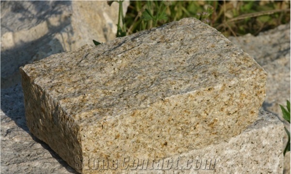 Own Factory G682 Sunset Gold Yellow Granite Cube Stone Flamed for Exterior Pattern,Garden Pavers,Garden Stepping Pavements,Driveway Paving Stone