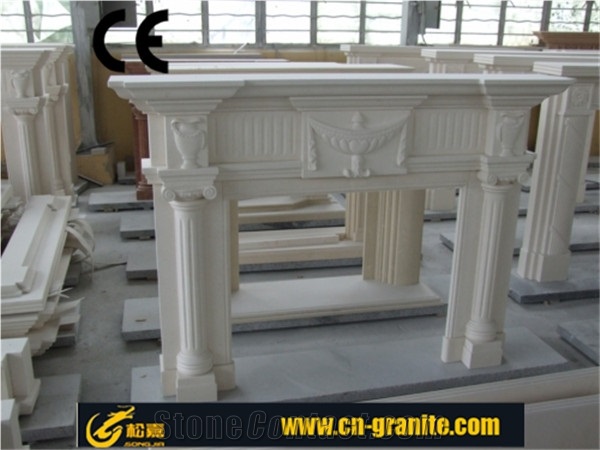 Polished and Honed for China Marble Fireplace Surround