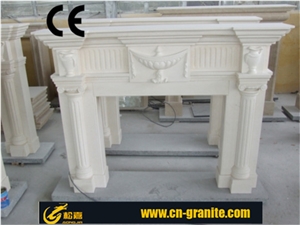 Polished and Honed for China Marble Fireplace Surround