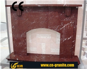 Red Marble Mantel Fireplace Accessories with Different Size and Style
