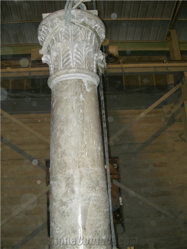 Roman Pillar Design Decoration Marble Column for Indoor Decoration.