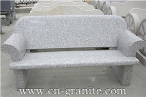 Round Granite Table Top,Grey Granite Table and Bench,Stone Table Sets