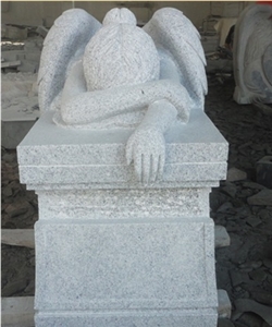 Western Style Monuments,Modern Grave Stones,Granite Double Heart Monument,Grave Decorations,Weeping Angel Headstone.