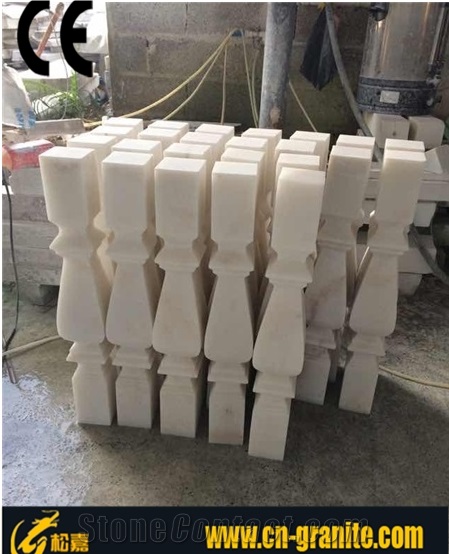 White Marble Balustrade & Railing,China Pure White Marble Railing & Balustrade,Xiamen Songjia Railing for Sale