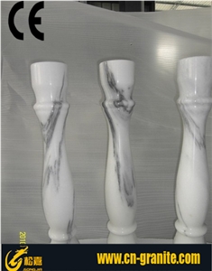 White Marble Railings & Basusters,Constuction Material Railing for Interior & Exterior Decoration