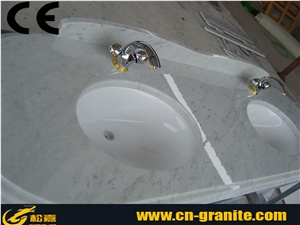 White Marble Vanity Tops and Bathroom Tops,China Marble Counter Tops