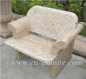 Yellow Granite Stone for Table and Bench,Rusty China Granite Stone for Exterior Decoration