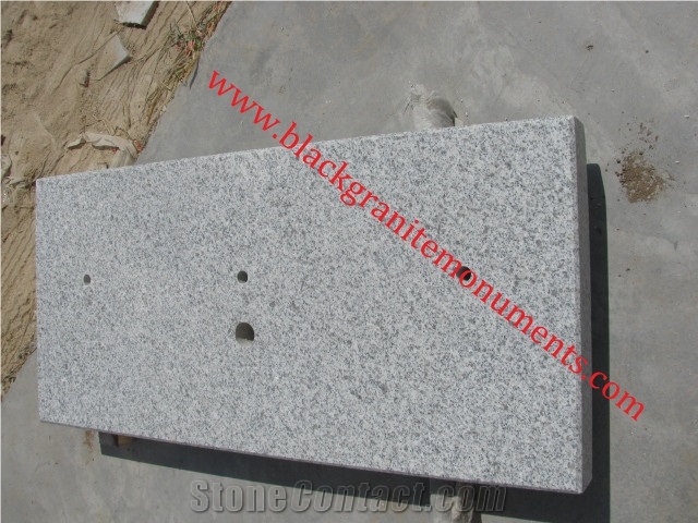 Cheapest Light Grey China Imperial Gray Honed Granite Monument Base&Subbase Uk Style, Grey Granite Tombstone&Granite Headstone&Granite Monument