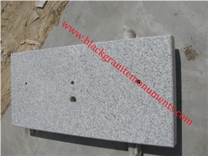 Cheapest Light Grey China Imperial Gray Honed Granite Monument Base&Subbase Uk Style, Grey Granite Tombstone&Granite Headstone&Granite Monument