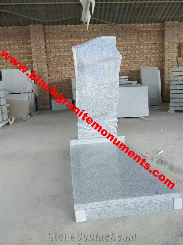G603 Grey Granite Headstones,Chinese Cheap Granite Monument, Russian Style Headstones