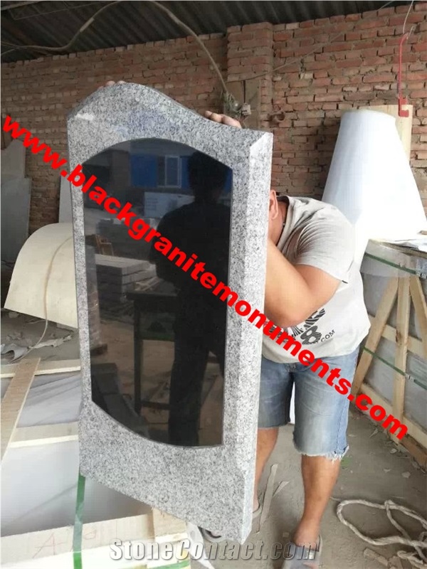 G603 Grey Granite Tombstone&Monument,China Grey Granite Headstone,Russian Style Tombstone