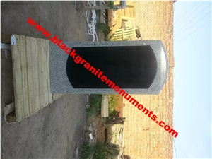 Light Grey G603 Granite Monument ,Chinese Material Tombstone,Russian Style Design Headstone