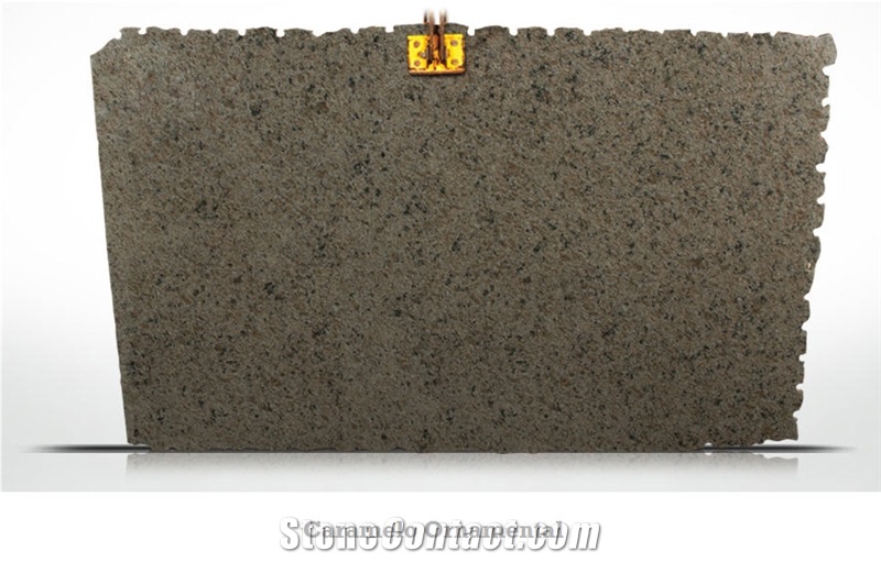 Caramelo Ornamental Granite Slabs, Beige Polished Granite Flooring Tiles, Walling Tiles