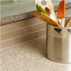 Bst A9601 Quartz Stone Pre-Fabricated Tops Customized Kitchen Countertop Shapes with Various Edge Profiles Stain Resistant,Low Water Absorption and No Radiation
