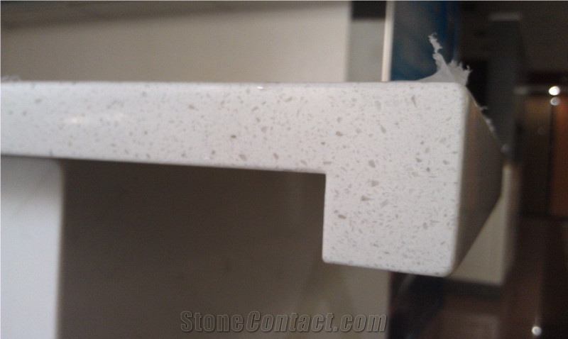 China White Engineered Quartz Stone for Kitchen Countertop Directly from China Manufacturer at Cheap Prices