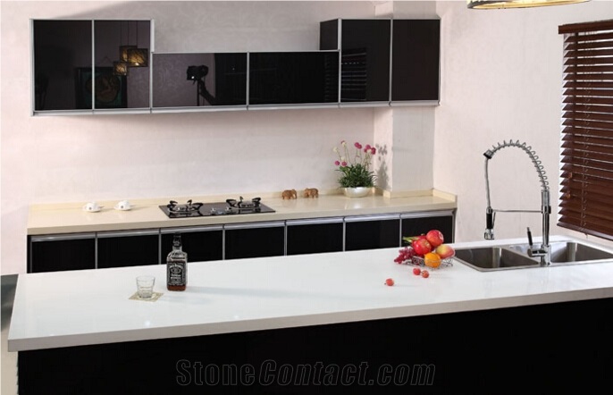 Best Quality Quartz Stone Kitchen Countertops Engineered Stone Kitchen Works Top