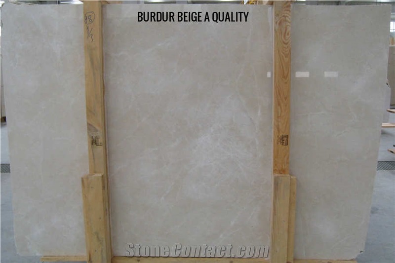 Burdur Beige Marble Tiles & Slabs, Beige Polished Marble Flooring Tiles