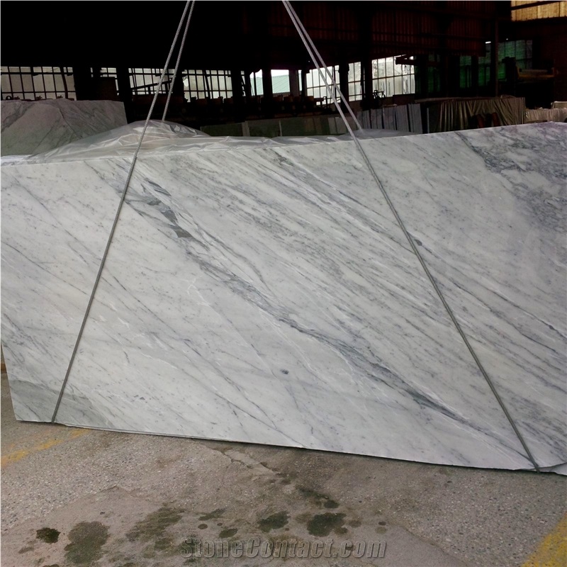 Blocks Of Bianco Carrara Cd Veined