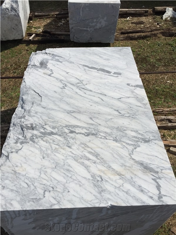 Blocks Of Bianco Carrara Cd Veined