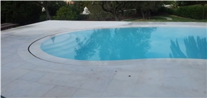  Estremoz Marble pool coping, white marble pool terraces, pool pavers 