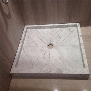 Bianco Carrara Marble Shower Tray, Shower Base