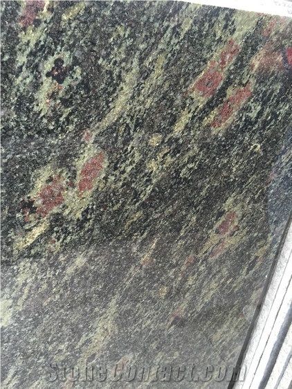 Cocktail Green Granite, Rose Golden Granite Slabs & Tiles