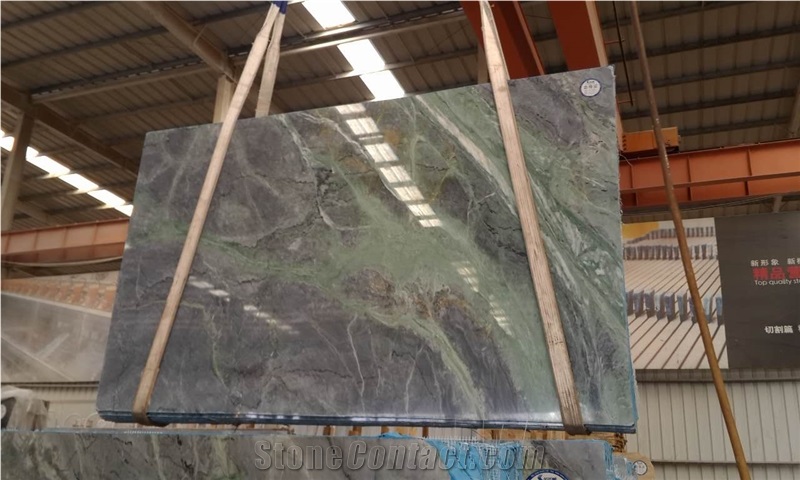 Lady Green Marble Slabs & Tiles, China Lilac Marble