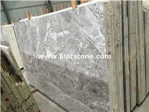 Romantic Grey Marble, Silver Crystal Marble Slabs & Tiles