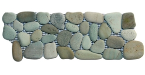 Sea Green Pebble, Sliced Pebbles, River Stone